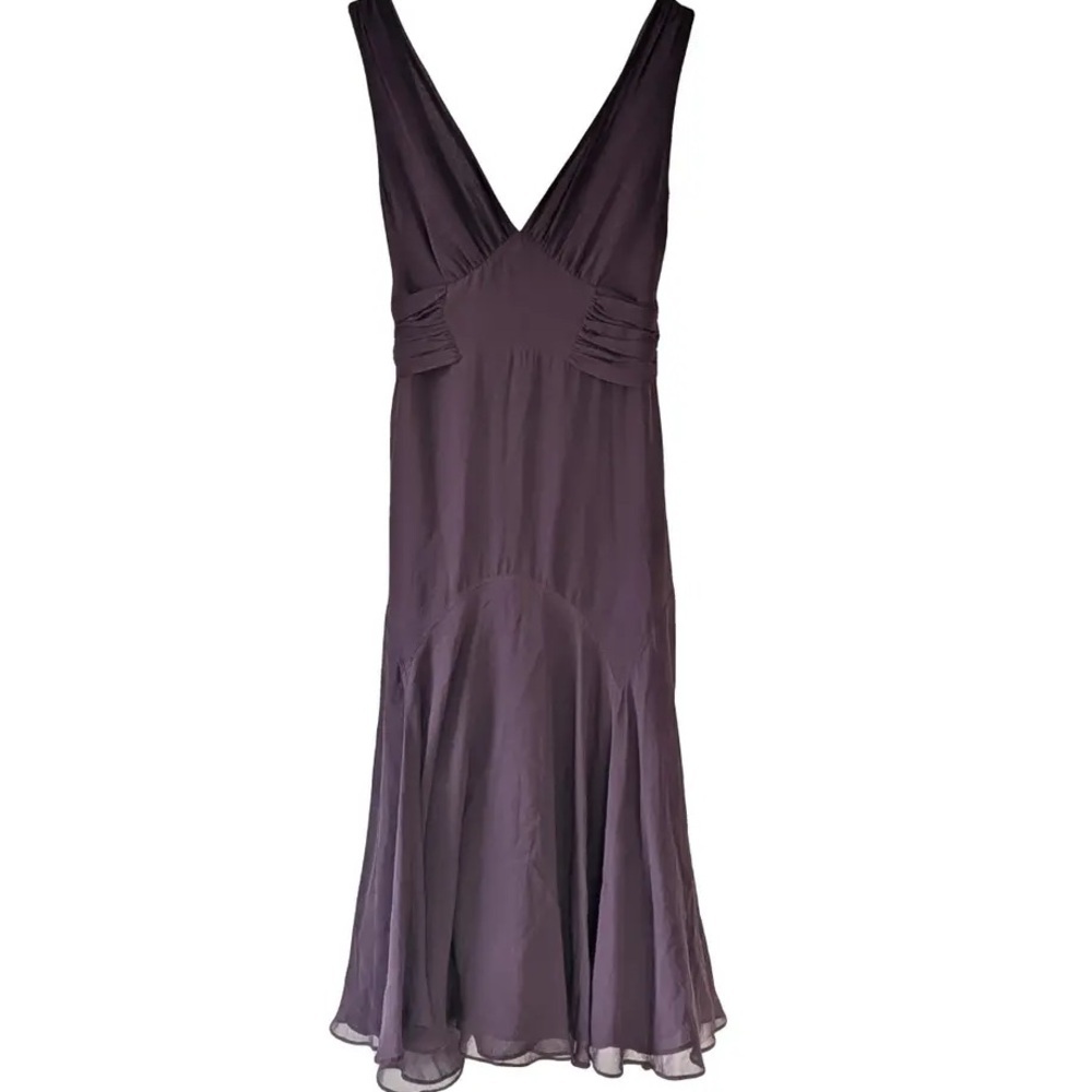 Ted Baker Silk Midi Dress Small Wedding Formal Party Jewel Tone Romantic - Picture 2 of 9